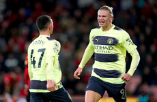 Haaland sets Manchester City record as champions crush Bournemouth