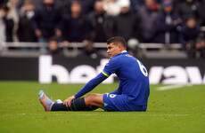 Blow for under-fire Chelsea as Thiago Silva suffers knee ligament damage