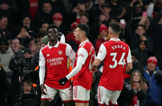 Arsenal march on at Premier League summit by thrashing Everton