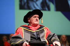 Protesters interrupt honorary doctorate ceremony of former Taoiseach Bertie Ahern