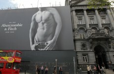 Abercrombie & Fitch banner taken down from Dublin city centre