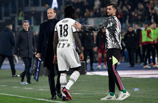 Kean sent off after 40 seconds as season goes from bad to worse for Juve