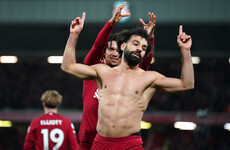 Mo Salah's joy after making history