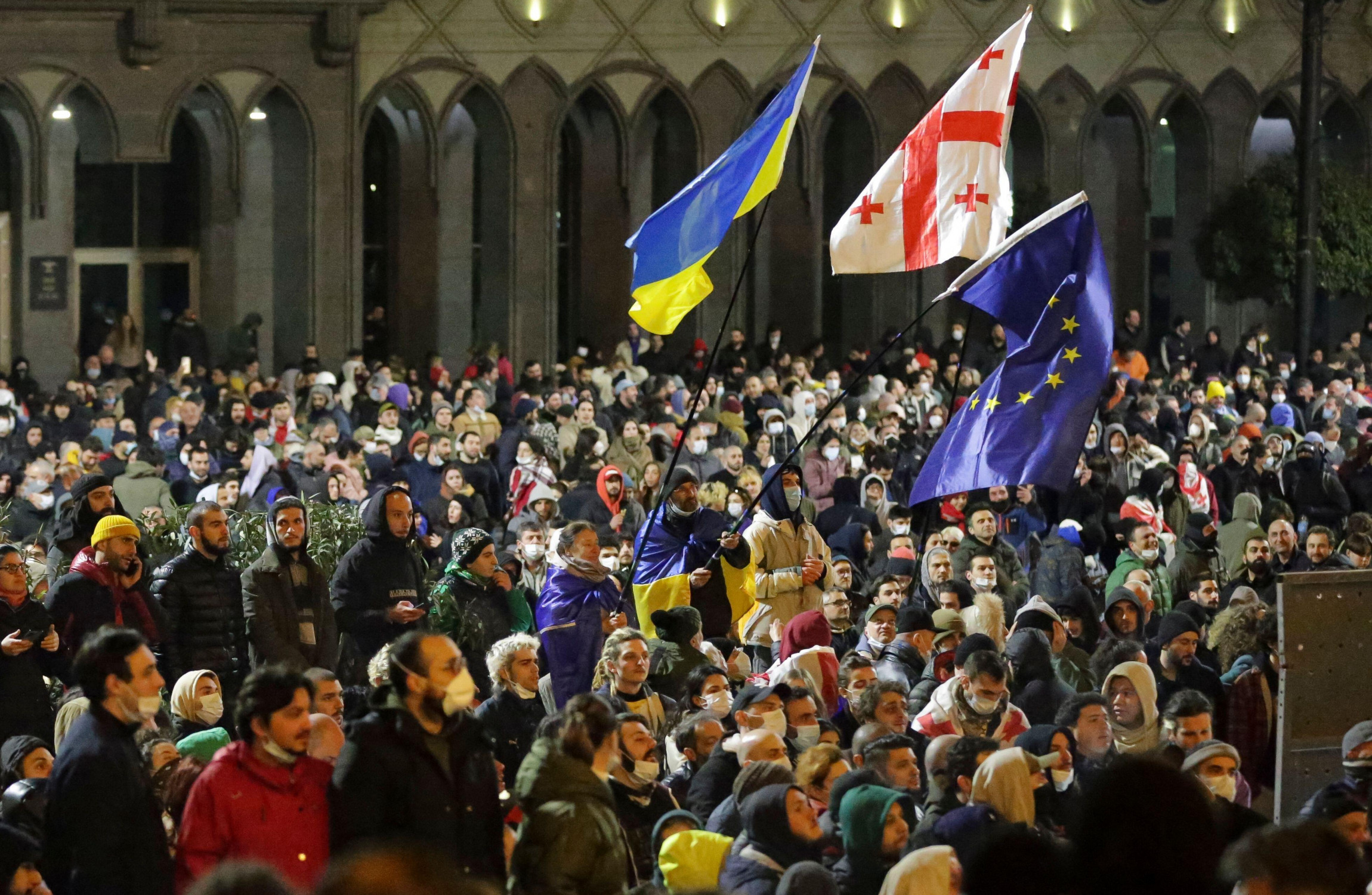 Thousands Protest In Georgia Against 'foreign Agents' Bill After Police ...