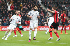 Bournemouth stun Liverpool as Salah penalty miss proves costly