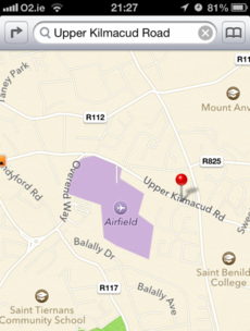 Picture: Dublin gets new 'airport' courtesy of iPhone's new map software