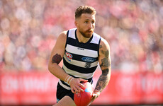 Zach Tuohy kicks Geelong's first two goals of new AFL season but champions fall short