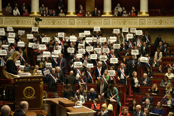 French government faces make-or-break vote after forcing through unpopular pension reform - Vimarsana News