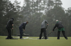 Third round of Masters golf suspended due to heavy rain