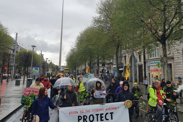 Extinction Rebellion stages 'slow cycle' in Dublin city calling for action on biodiversity loss - Vimarsana News