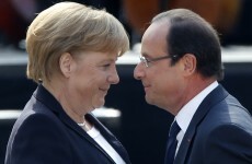 Hollande and Merkel buddy up for anniversary talks as Euro, EADS loom