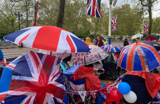 Camping out in a thunderstorm: England gets ready for its new monarch