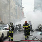 One person injured as van carrying oxygen cylinders explodes in Milan