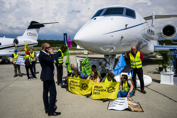 Geneva airport briefly closed as climate activists stage protest against private jet fair - Vimarsana News