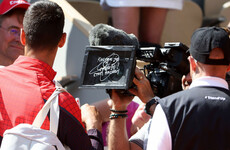 Novak Djokovic could face fine for writing message about Kosovo on TV camera lens