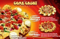 Pizza Hut's latest offering - cream cheese cone crust