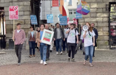 Taoiseach says Ireland will not be joining NATO as protests take place at Dublin Castle