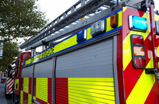Diversions in place after bus catches fire on M50