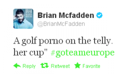 Tweet Sweeper: Brian McFadden likes a smutty joke