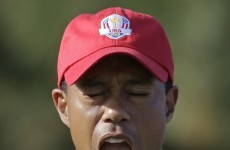 Tiger takes rare rest at Ryder Cup