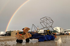 Burning Man revellers begin desert exodus after flooding left thousands stranded