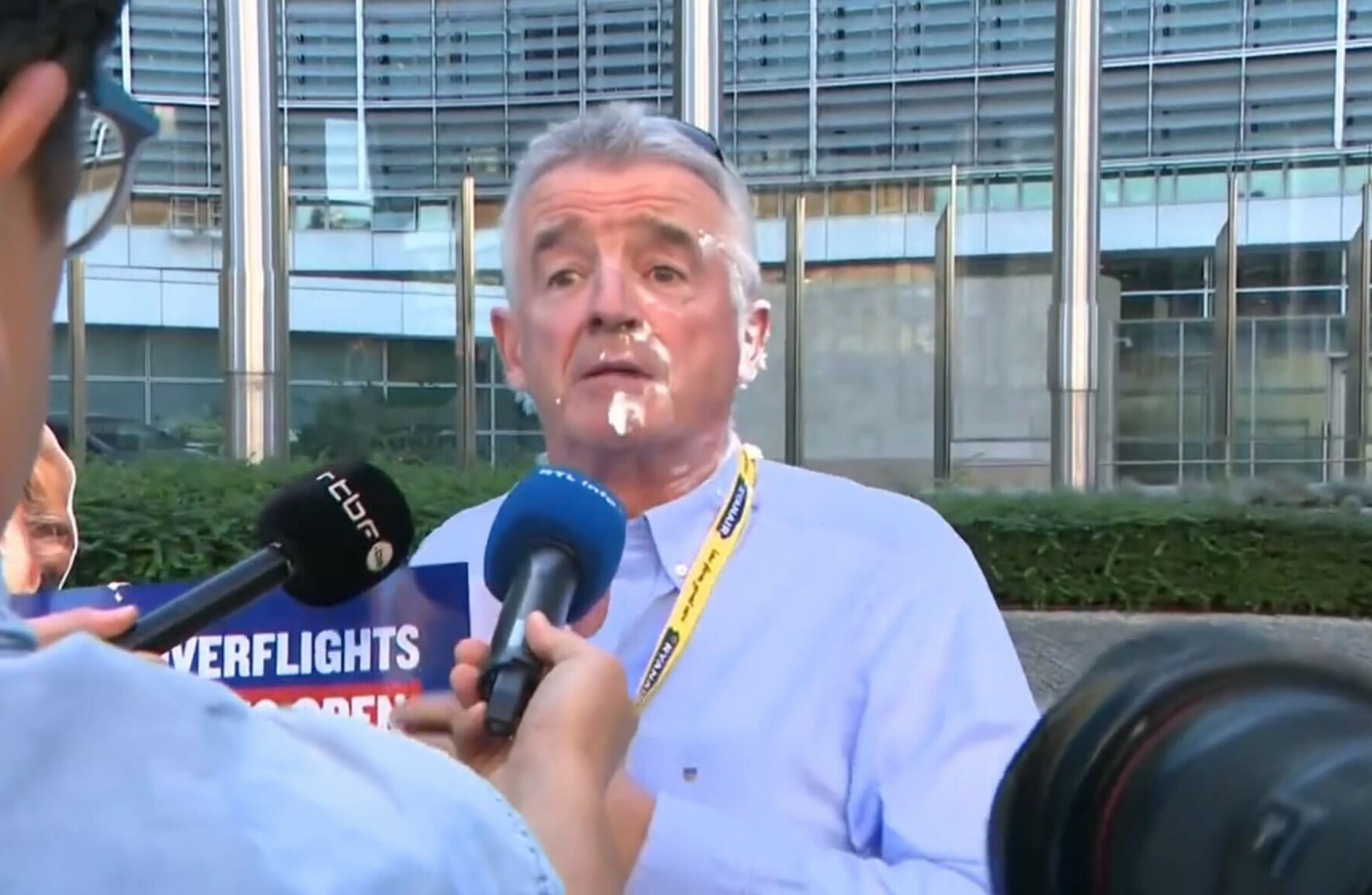 Ryanair Boss Michael O'Leary Gets Pied In Brussels Before European ...