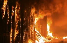 Syrian fighting torches historic medieval market