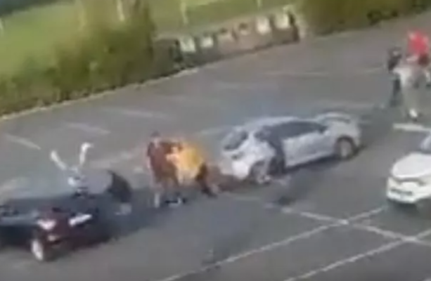 Man and woman run over by car driving at speed during brawl in Galway ...