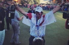 Someone got Rory McIlroy a 'Flavor Flav' clock to celebrate