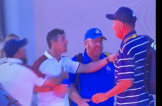 Rory McIlroy restrained in post-match confrontation at Ryder Cup