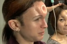 So apparently making a bagel shape in your forehead is a 'thing' now
