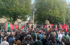 Rally held outside Dáil in solidarity with Palestine