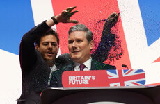 Keir Starmer’s Labour conference speech disrupted by glitter protester