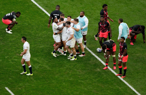 England edge Fiji to reach World Cup semi-finals · The 42