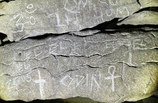Ancient passage tomb in Sligo vandalised with words and symbols scratched into stones