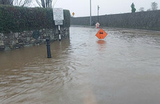 Flooding in Cork after status Orange rain warning in effect until tomorrow afternoon