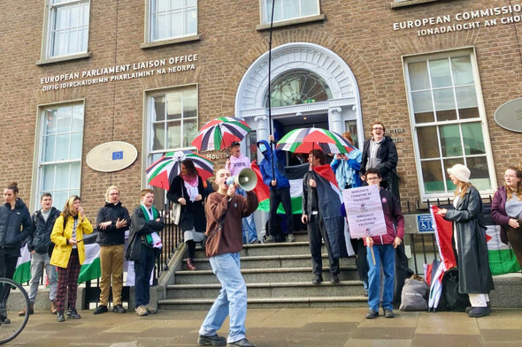 Pro-Palestine activists occupy EU Commission office in Dublin - Vimarsana News