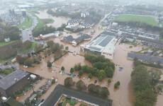 Aerial photographs show scale of flooding in Midleton caused by Storm Babet