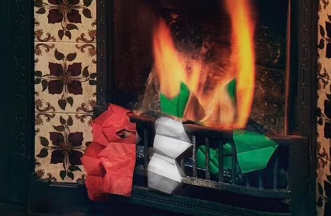 M&S Apologises For Advert Showing Burning Christmas Party Hats In