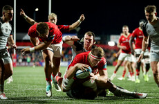 Munster's young guns run in 7 tries against depleted Dragons