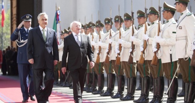 Pictures: Day one of Michael D Higgins in Chile