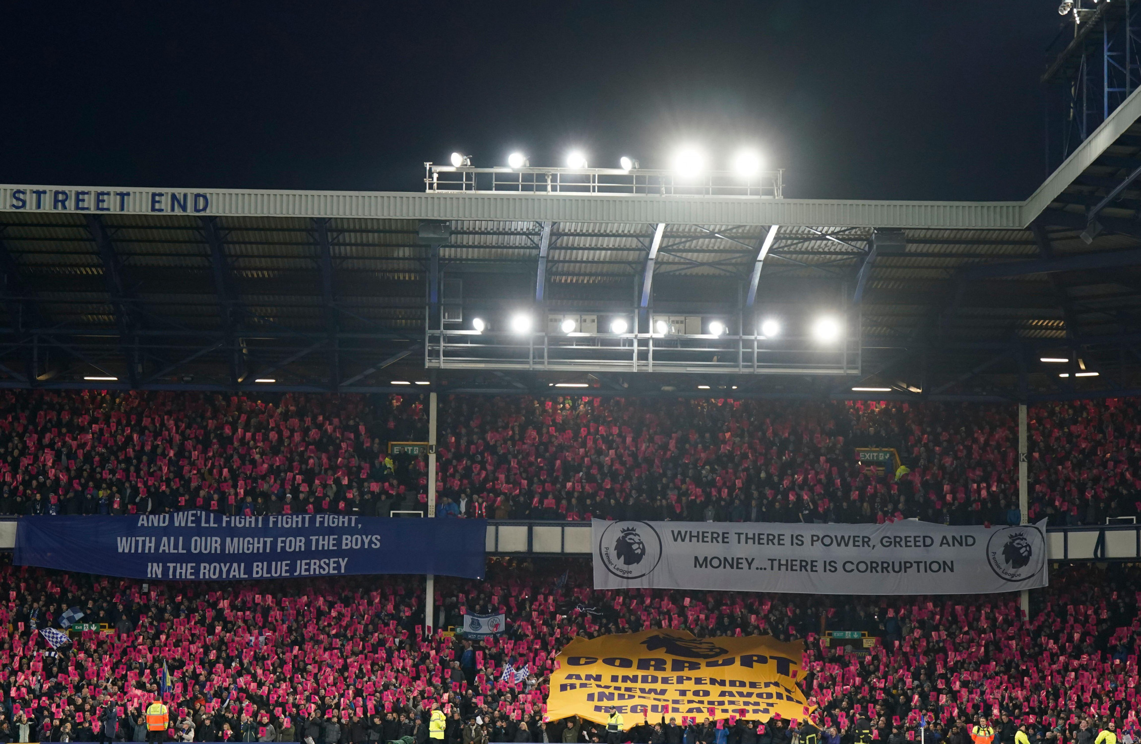 Everton Fans In Angry Protest As Garnacho Scores Sensational Overhead