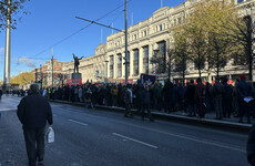 'Hate has no place in Dublin': Workers gather in city centre in show of solidarity following riots last week