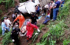 At least 35 killed after Ecuador bus falls 1,100 feet
