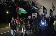 Pro-Palestinian demonstration held outside US ambassador’s residence in Dublin