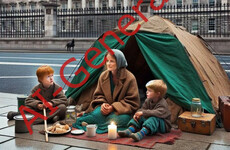 Debunked: Picture of Irish homeless woman and children is an AI-generated image