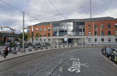 Car collides with Luas tram beside Busáras, services interrupted