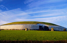 Bit of sunlight broke through clouds at Newgrange for this year's winter solstice sunrise