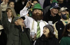 Record breaking Fighting Irish march on