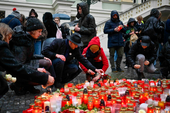 Flags flying at half mast as Czechs mark day of mourning for Prague university shooting victims - Vimarsana News